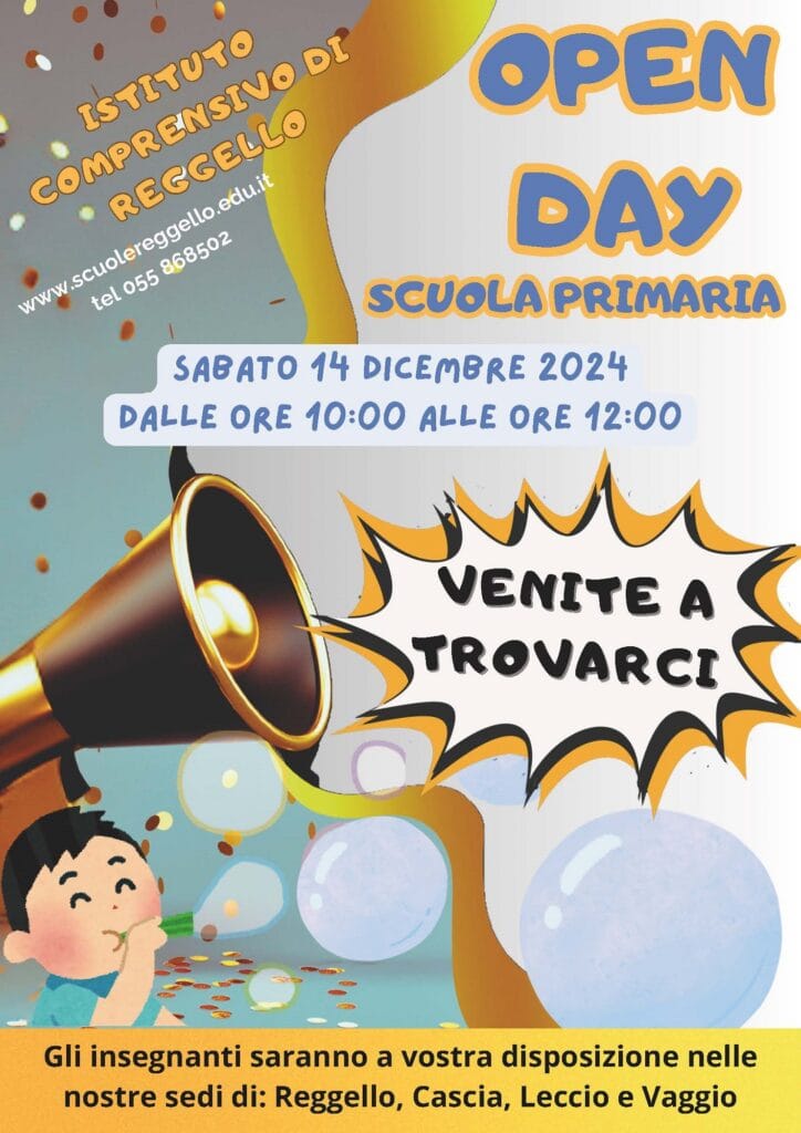 Locandina openday a.s. 24-25 Scuola Primaria