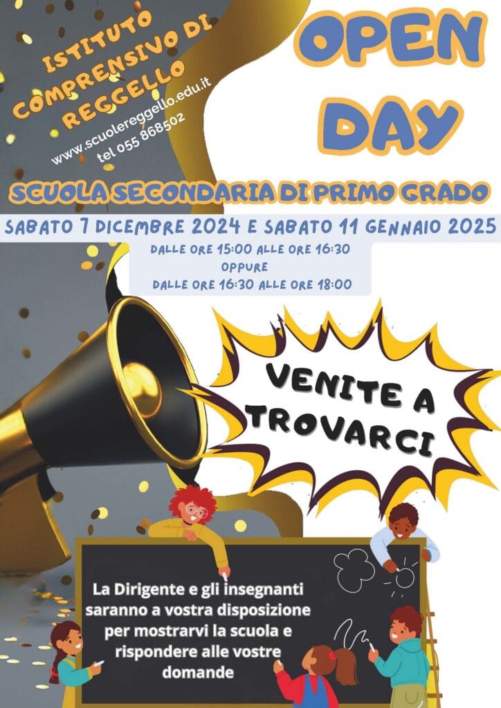 Locandina openday a.s. 24-25 Scuola Secondaria