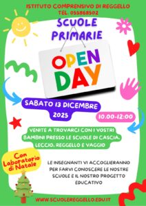Locandina Open Day Primaria 2025